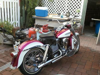 Vintage 1972 Harley Davidson Electraglide Shovelhead Motorcycle