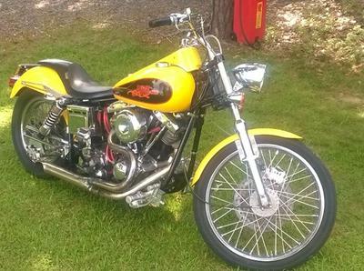 1973 Harley Super Glide with Lots of Custom Motorcycle Parts for sale by owner in NC North Carolina USA