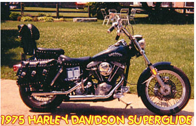 vintage 1975 harley davidson super glide superglide motorcycle