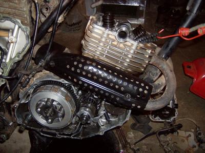 Engine of the 1979 Honda XR250 parts motorcycle (example only; please contact seller for pics)