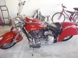 Red 1999 Indian Chief Motorcycle