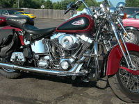 2001 Harley Davidson springer FLSTSI softail red and black