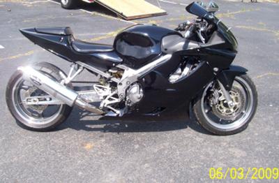 2001 HONDA CBR F4I 600 Black Custom Customized Motorcycle