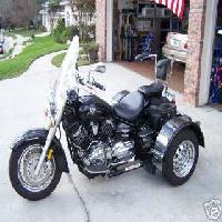 2002 Yamaha V Star Classic Voyager kit (this photo is for example only; please contact seller for pics of the actual motorcycle for sale in this classified)