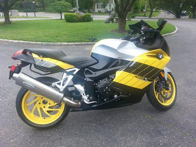2006 BMW K1200S K Series Motorcycle in Yellow and Black Paint Color combination