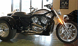 2006 Harley V Rod Street Rod Trike w Hot Rod American Racing Wheels  (this photo is for example only; please contact seller for pics of the actual motorcycle for sale in this classified)