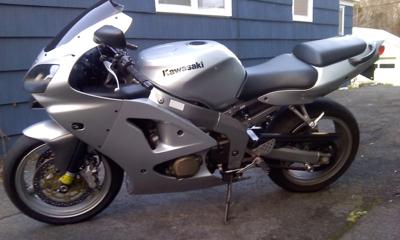 2006 Kawasaki ZZR600 (this motorcycle is for example only; please contact seller for pics of the actual bike for sale)