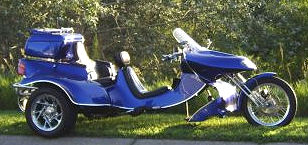 Blue 2333cc 140hp 2006 Roadhawk VW Trike