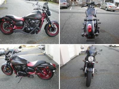 2007 Kawasaki Vulcan Mean Streak Special Edition with custom exhaust system, shaft drive, liquid cooled, inverted forks, fuel injected, hydraulic clutch, 4.5 gallon gas tank, new 17