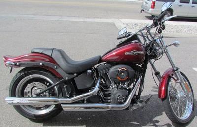 2008 Harley Davidson FXSTB Night Train w Crimson Red Sunglo Paint color and Screamin Eagle Intake and Slip-On Exhaust, a Harley Davidson 103ci Bore Kit and HD cams
