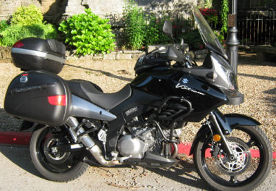Black 2008 Suzuki V Strom 1000