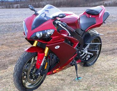 Dark Candy Apple Red Paint  2008 Yamaha YZF R1 Motorcycle (not the one for sale in this ad) 