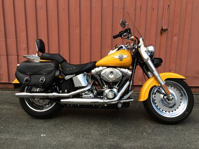 2011 Harley Davidson Softail Fatboy with Bright Yellow Paint Color with Chrome