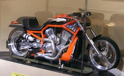 Custom Orange and Black 2005 VRXSE V-ROD Drag Bike Motorcycle 