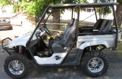 Custom Cage 2007 Yamaha Rhino ATV w SS rims, Crow Belts and rear seats
