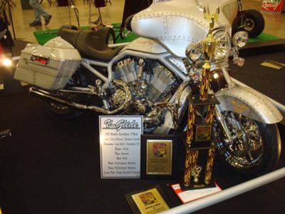 Award Winning Custom Harley V Rod w over $90,000 Invested Memphis Belle Custom Motorcycle Paint Job and MORE