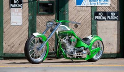 Candy Apple Green Custom Pro Street Motorcycle  (example only; please contact seller for pics)