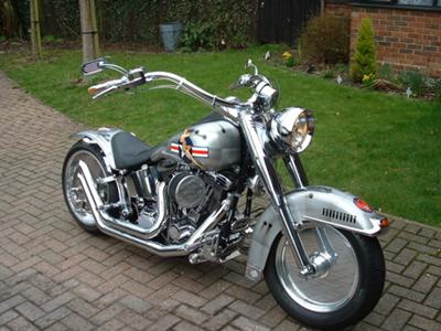 The Custom Memphis Belle Harley Davidson motorcycle