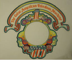 harley davidson logo emblem decal 1976 AMF top gas tank decal