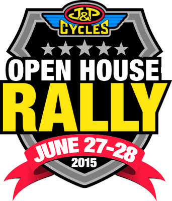 J&P Cycles Open House Motorcycle Rally Flyer Poster 2015