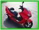 red 2004 Honda Reflex Scooter Moped