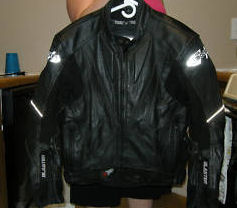 black leather joe rocket man motorcycle jacket