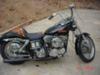 Custom Black Motorcycle Paint 1970 Harley Davidson FX Shovelhead