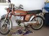 1973 Yamaha L2 Motorcycle with red paint color