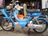 Mint blue 1984 Suzuki fa50 two speed moped scooter with automatic transmission