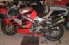 Red and Black 2001 Honda RC51 Motorcycle