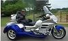 2005 Honda Goldwing Trike Motorcycle w Nova Blue and Billet Silver Paint Color Combination