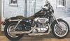 2005 Harley-Davidson XL883L Sportster 883 Low Vivid Black,Screamin' Eagle slip on mufflers and HD Sport Windshield 