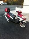 2008 Velocity 150cc Scooter with a with a remote alarm system (not the one for sale in this ad)