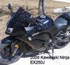 Black 2009 Kawasaki Ninja EX250J