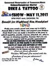CMT/ABATE of Tennessee Annual Bike and Tattoos Show plus a Benefit for Highland Rim Headstart Rally Event Flyer Poster