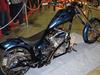 Show Winning Pro Built Custom Softail Chopper with beautiful blue silver and black paint color scheme