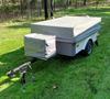 Lightweight Used Kwik Kamp Bel Aire Motorcycle Camper Camping Trailer for Sale by Owner
