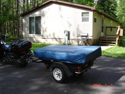 Queen Motorcycle Camper Trailer Camping Tent for Sale by Owner in WI Wisconsin