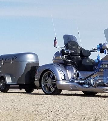 Another motorcycle trailer idea. 